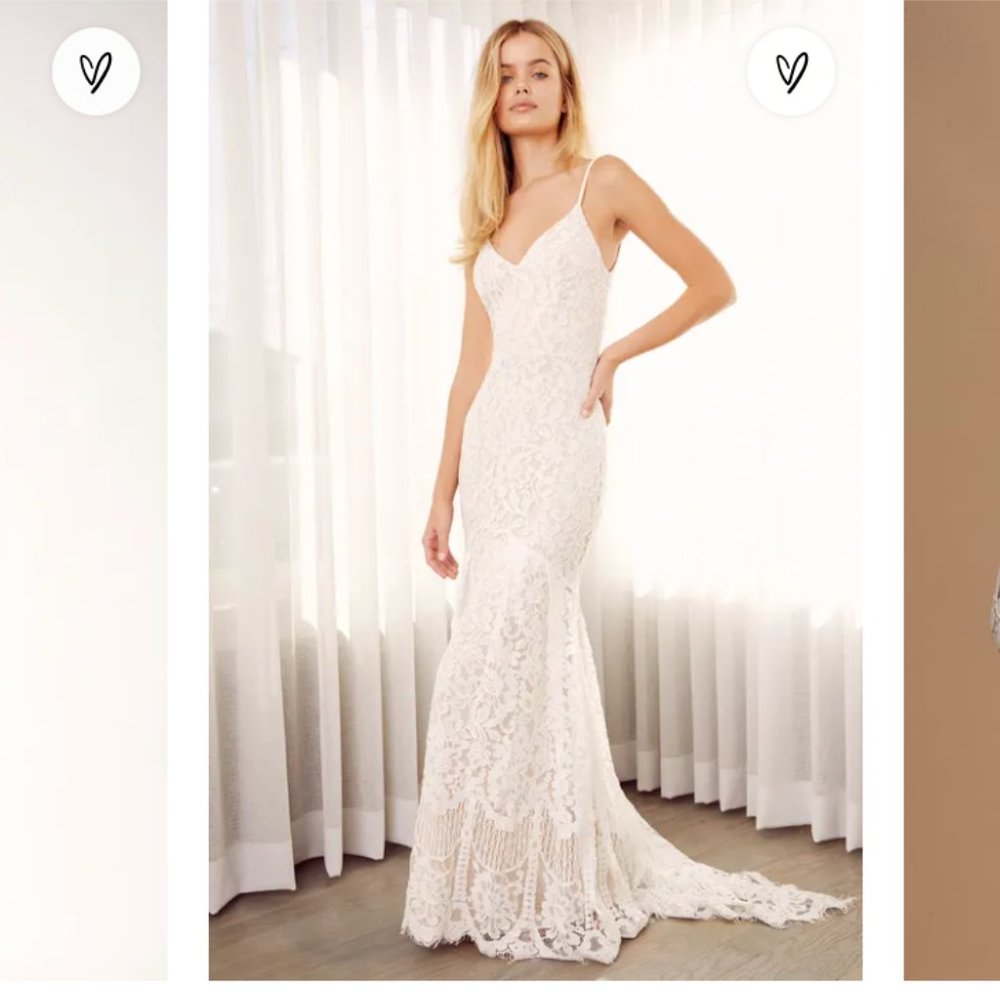 Flynn White Lace Maxi Dress. NWT tag, unaltered.